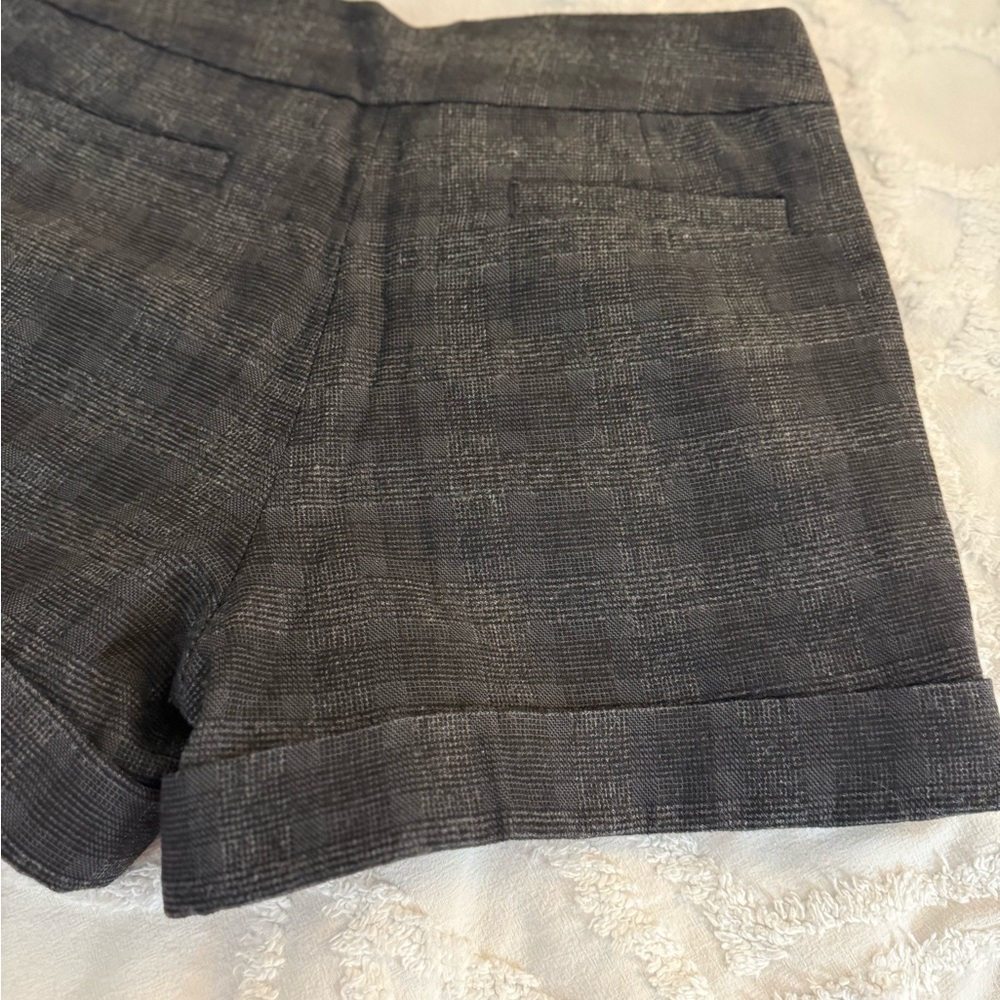 Ted Baker Gray High Waist Plaid Shorts - Picture 11 of 11